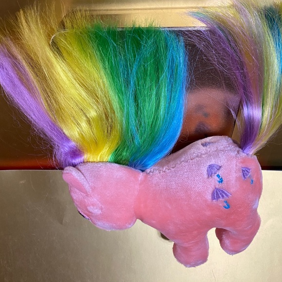 MY LITTLE PONY G1 VTG 1984 ORIGINAL HASBRO SOFTIES PARASOL RAINBOW PONY PLUSH - Picture 11 of 13